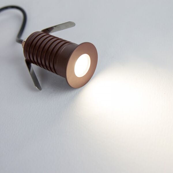 leddiretto faretto led 3w ip67 cree, corten - professional