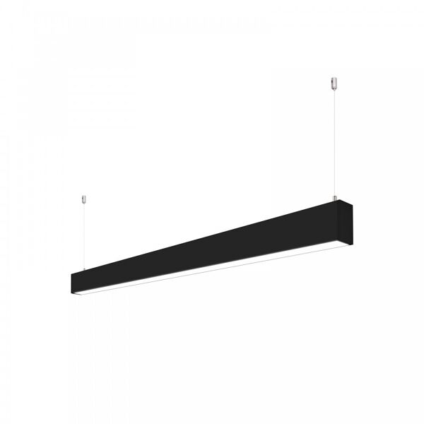 leddiretto profilo lineare nero a sospensione in alluminio per striscia led 1m e 2m