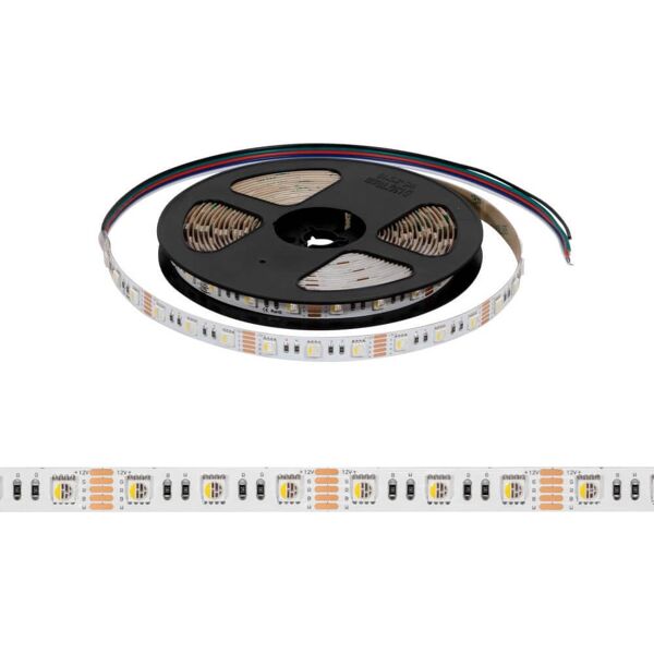 leddiretto striscia led 5050/60, 12v, ip20, 18w/m, 5m - rgbw