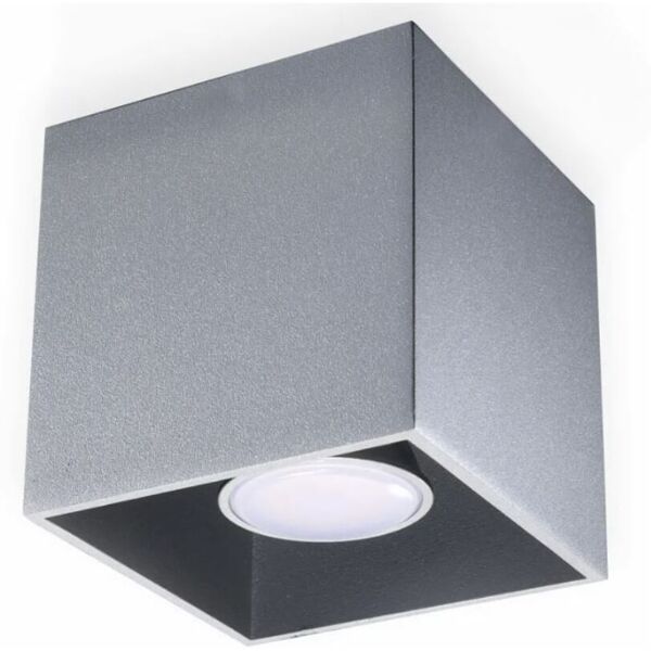 sollux plafoniera quad 1 grey da soffitto