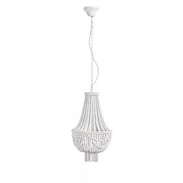 contemporary style lampadario corona 2luci gem bianco d30