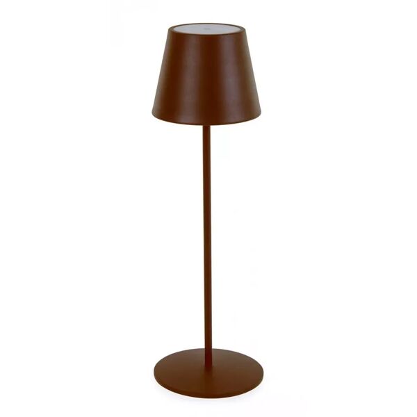 contemporary style lampada tav. led etna marrone h38