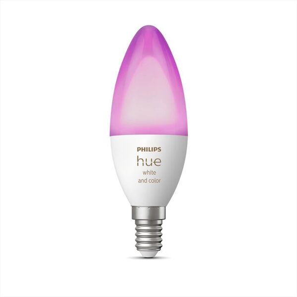 philips hue white and color ambiance lampadina e14 5.3w-bianco