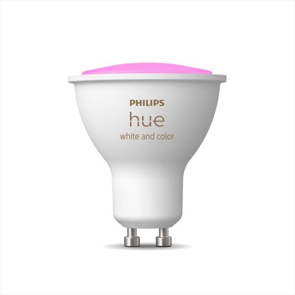 philips hue white and color ambiance lampadina gu10 4.3w-bianco