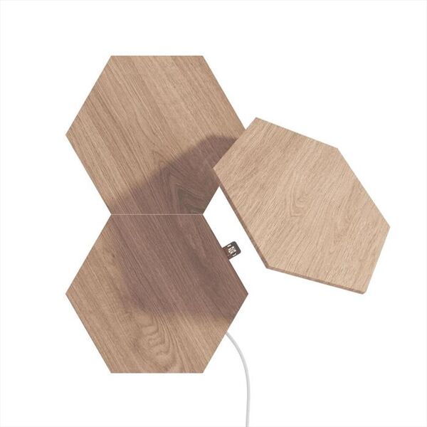 nanoleaf element wood add-on 3 esagoni luminosi-wood