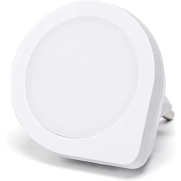 lampada da notte a led goccia da presa 0,2w bianco caldo 3000k con sensore aigostar