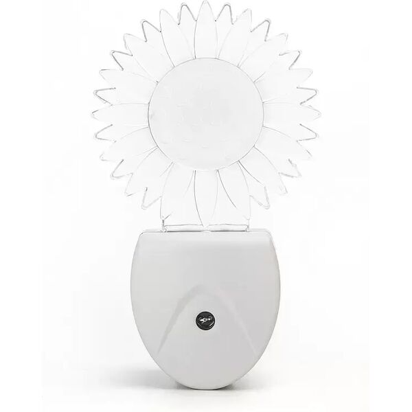 lampada da notte a led sun da presa 0,5w rgb con sensore aigostar