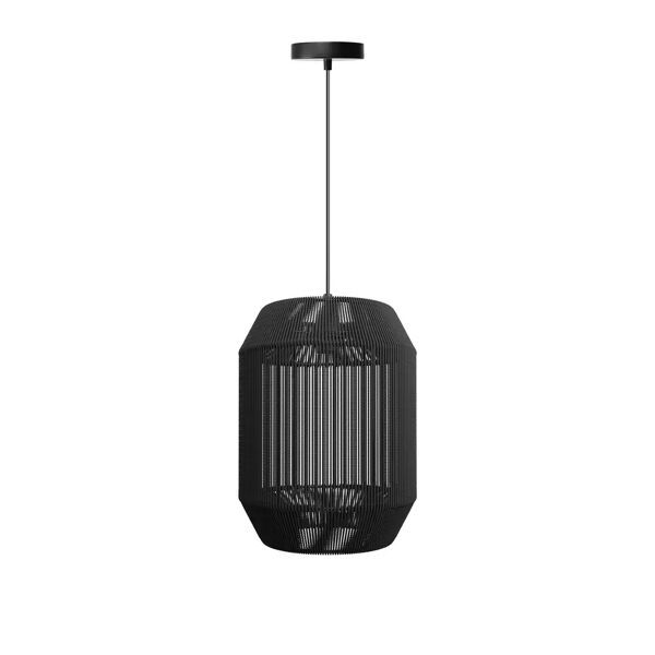 lampadario da soffitto cage nero 1 x e27 aigostar