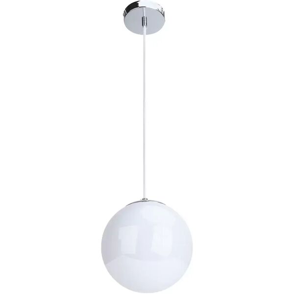 lampadario da soffitto pendant sfera bianco 1 x e27 aigostar