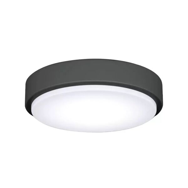 plafoniera led 12w cornice nera rotonda bianco freddo 6500k aigostar