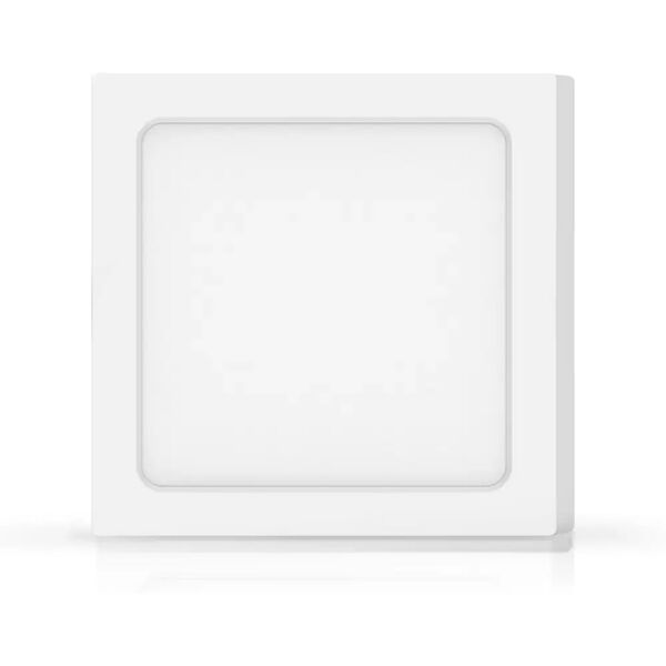 plafoniera led slim 12w bianca quadrata bianco freddo 6500k aigostar