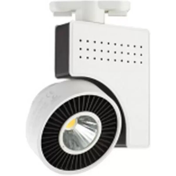 faretto led da binario owl 23w bianco orientabile monofase bianco neutro 4000k aigostar