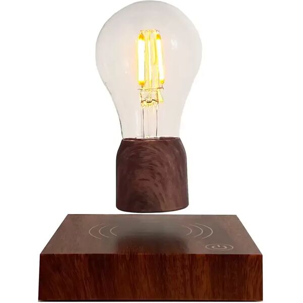 lampada da tavolo led a levitazione magnetica vintage bulb 2w dimmerabile con temperatura colore regolabile wisdom