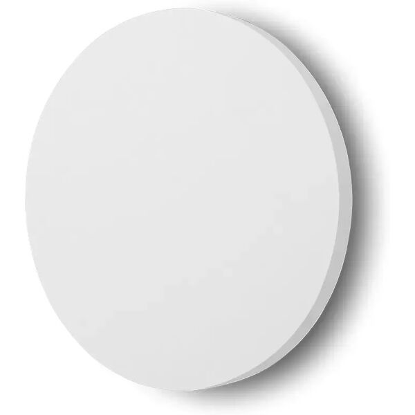 applique led da parete in gesso 6w rotonda bianco caldo 3000k novaline