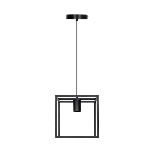 lampadario da soffitto open cube nero 1 x e27 aigostar