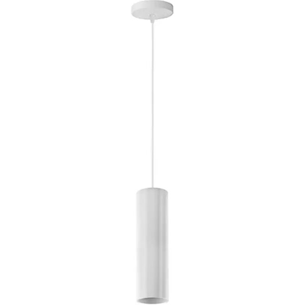 lampadario pendel tube 25 in metallo bianco a sospensione 1 x gu10 novaline