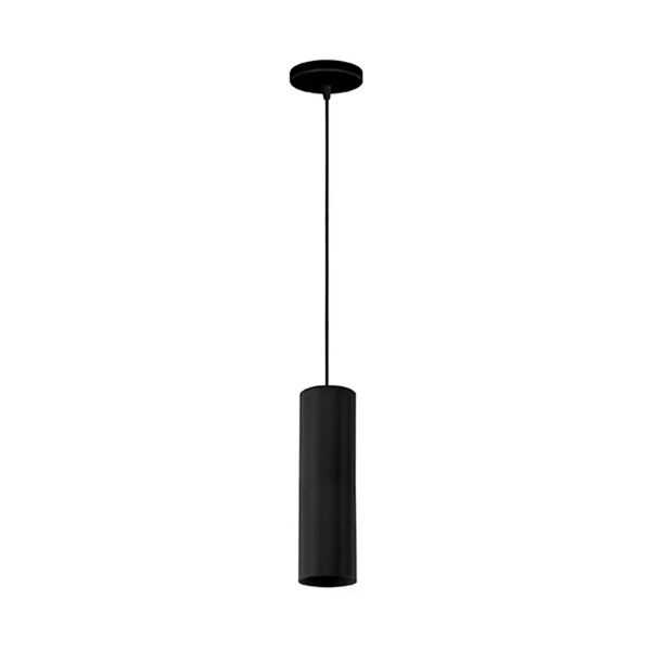 lampadario pendel tube 25 in metallo nero a sospensione 1 x gu10 novaline
