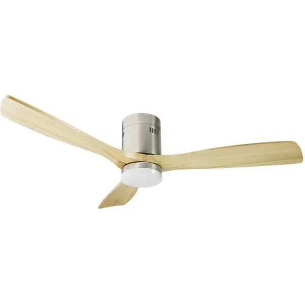 lampadario ventilatore da soffitto niquel energy 18w illuminazione led regolabile con telecomando m ledme