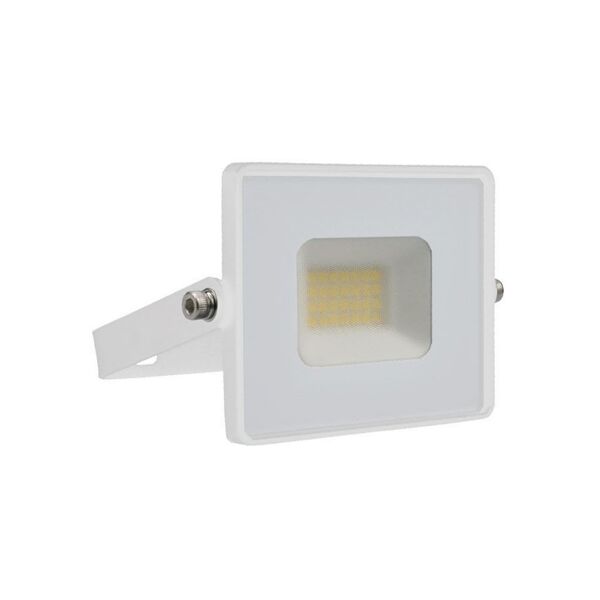 v-tac vt-4021 faro led smd 20w bianco naturale 4000k e-series ultra slim corpo bianco1620lm ip65 - sku 215950