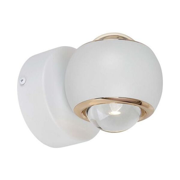 v-tac vt-7504 lampada led da parete a sfera 10w doppio fascio luminoso applique da interno colore bianco 3000k - 23008