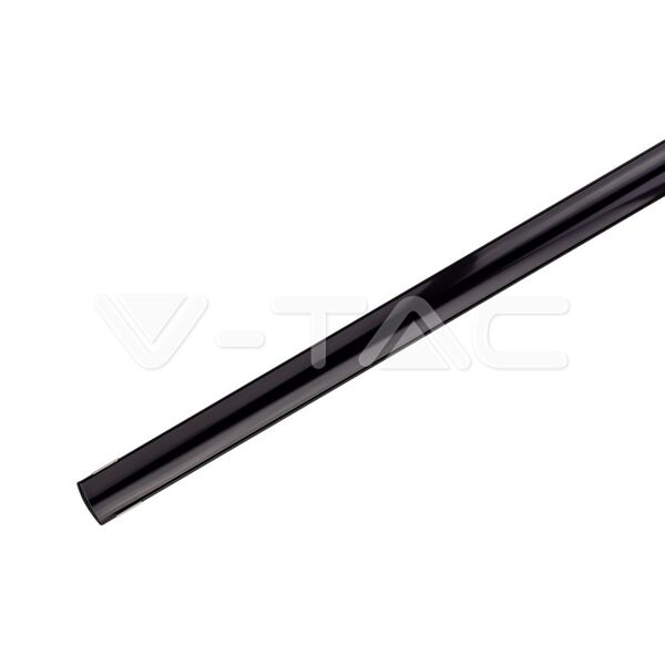 v-tac vt-8109 profilo in alluminio angolare colore nero 2mt per strip led sku 2874