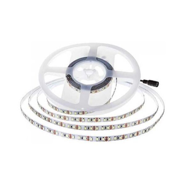 v-tac pro vt-5-120 striscia led chip samsung smd2835 12v 5m bianco freddo 6000k ip20 no wp - sku 325