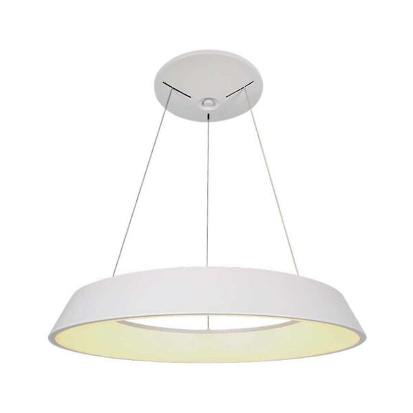 v-tac vt-7755 lampadario led rotondo bianco a sospensione 48w circolare anello sospeso 3000k dimmerabile triac - sku 6903