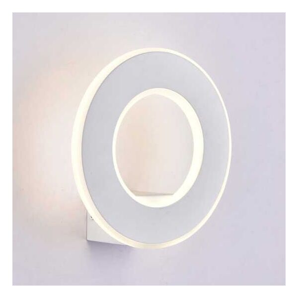 v-tac vt-710 lampada led 9w da parete alluminio bianco wall light bianco caldo 3000k ip20 - sku 8225