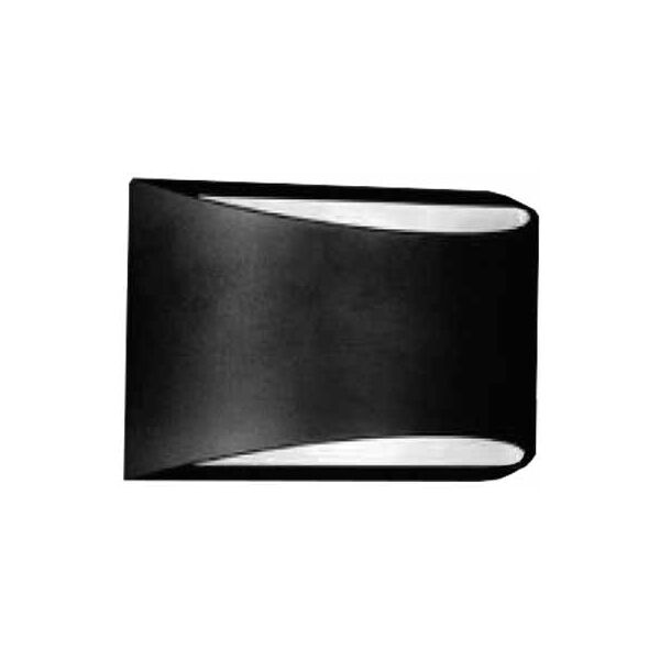 v-tac vt-815 lampada led cobx2pcs up/down da parete alluminio nero wall light 4000k ip54 - sku 8684