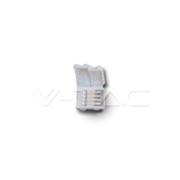 v-tac connettore con attacchi 4 pin per striscia led smd5050 rgb mod.3505