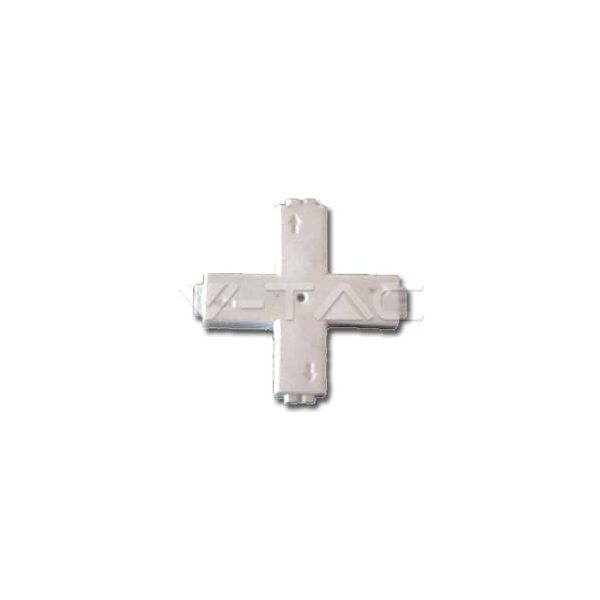 v-tac connettore a croce cross per strisce led smd3528 mod. 3509