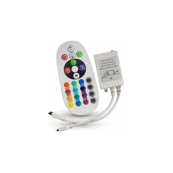 v-tac vt-2472 controller infrarosso ir striscia led strip rgb con telecomando 24 tasti sku 3625