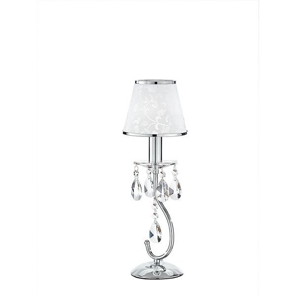 lampada da tavolo lumetto i boeme l1 cromo 40w