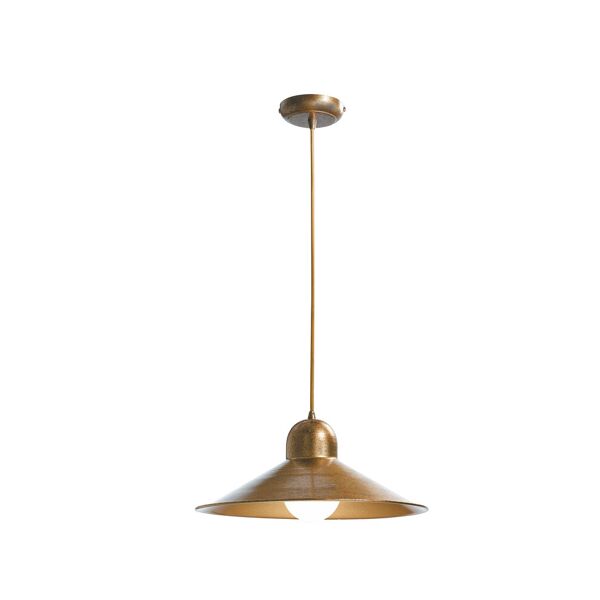 lampadario sospensione orleans industrial vintage colore rame 60w mis 39 x 120 cm