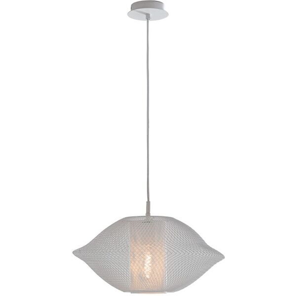 lampadario sospensione harem industrial vintage colore bianco 60w mis 40 x 20 x 150 cm