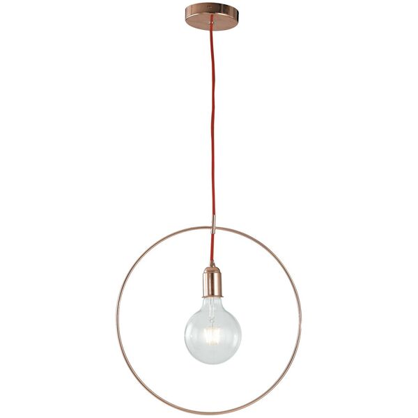 lampadario sospensione frida industrial vintage colore oro rosa 60w