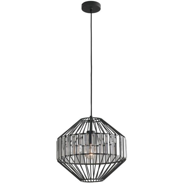 lampadario sospensione opium industrial vintage colore nero 60w