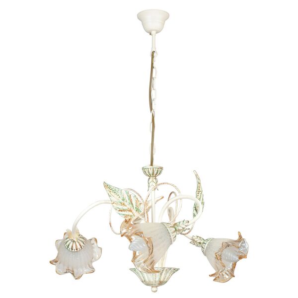 lampadario primavera decorative colore avorio 40w mis 60 x 80 cm