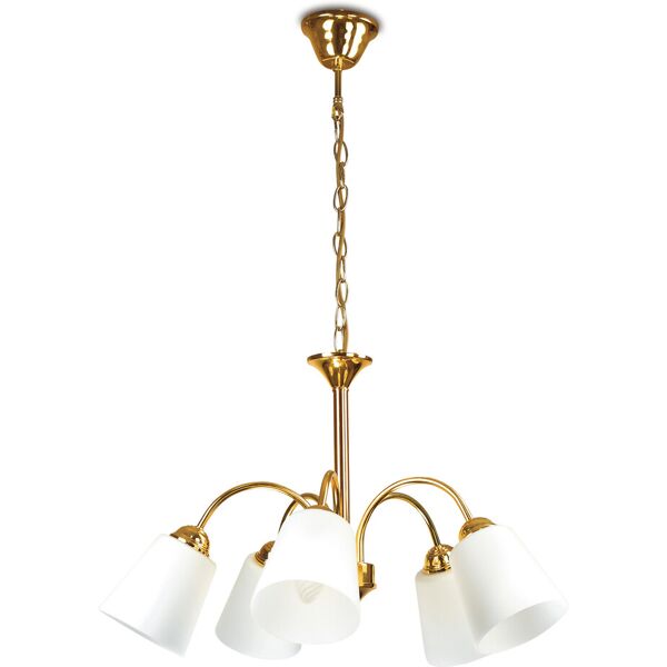 lampadario 1162 decorative colore oro 40w mis 60 x 80 cm