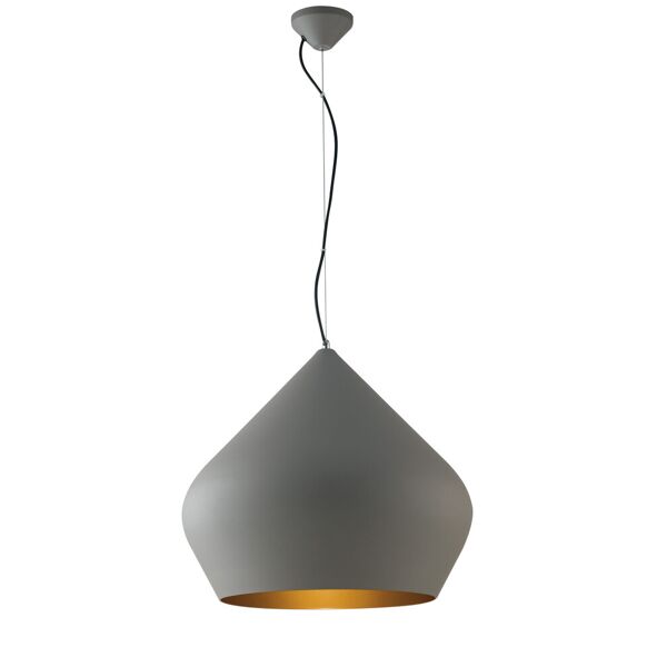 lampadario sospensione led tholos moderno colore grigio 60w