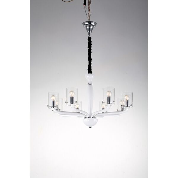 lampadario aurora elegance colore bianco 40w