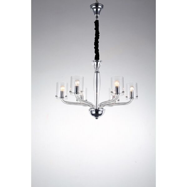 lampadario aurora elegance colore trasparente 40w