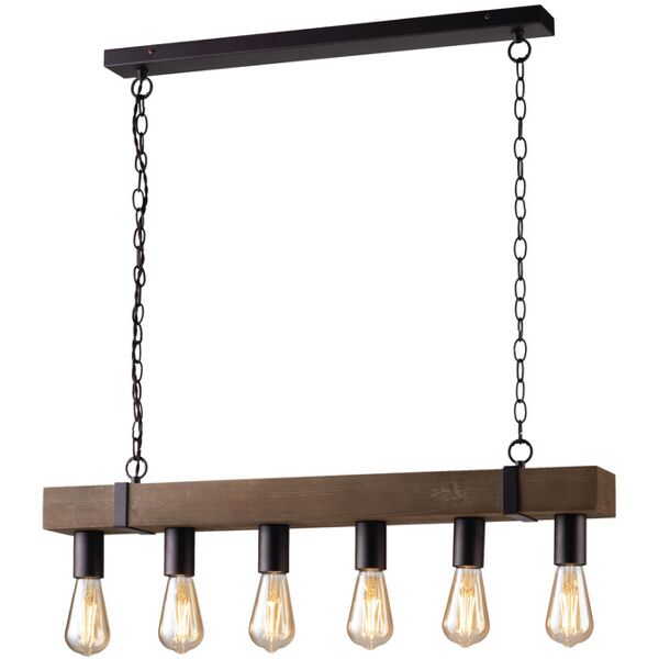 lampadario sospensione texas industrial vintage colore nero 400w