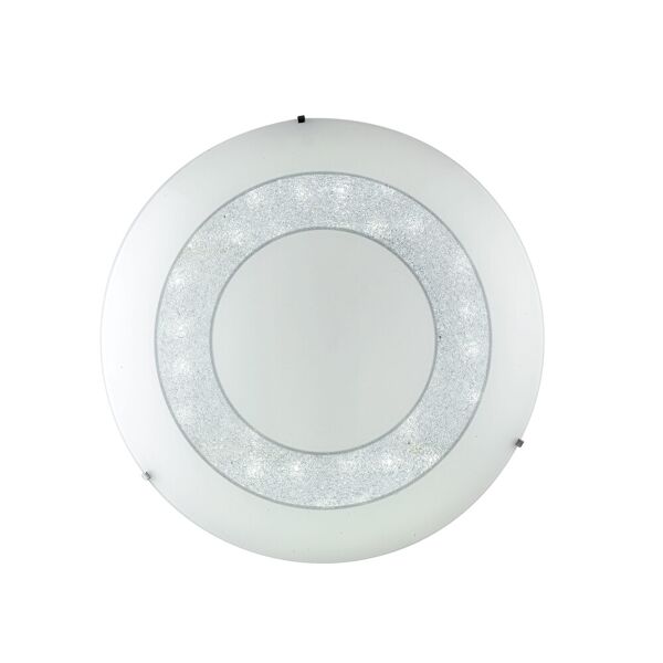 lampadario plafoniera led diadema luxury colore bianco 60w mis 55 cm