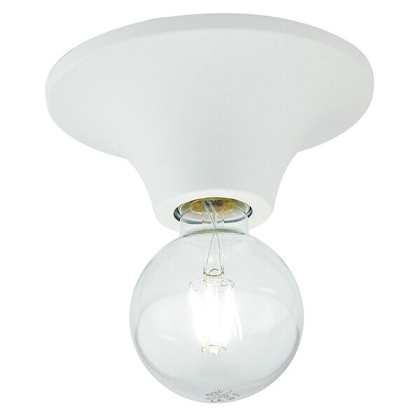 lampadario plafoniera vesevus coordinati colore bianco 60w mis 18 x 8 cm