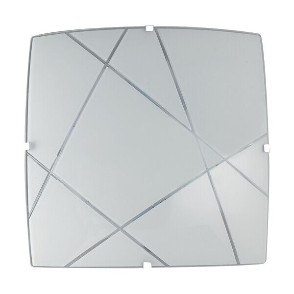 lampadario plafoniera led alexia ceiling lamp colore bianco 15w mis 30 x 30 cm