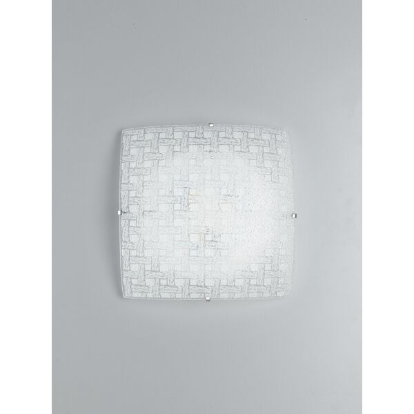 lampadario plafoniera led pamela ceiling lamp colore bianco 24w mis 40 x 40 cm