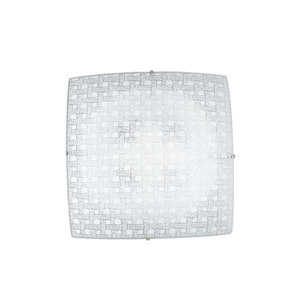 lampadario plafoniera led pamela ceiling lamp colore bianco 18w mis 30 x 30 cm