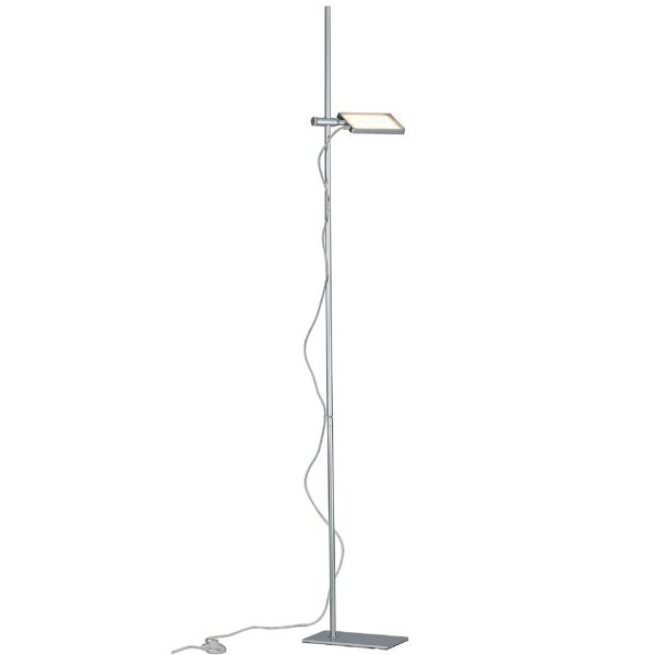 lampadario piantana led book moderno colore grigio 17w dim 25 x 182 x 16 cm