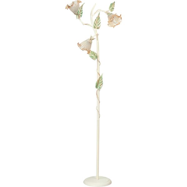 lampadario piantana primavera decorative colore avorio 40w mis 48 x 172 cm